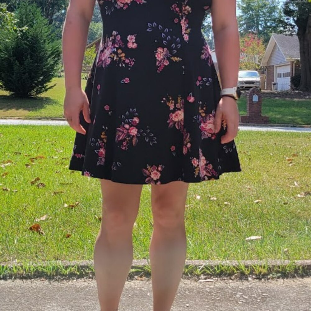 Black Floral Dress